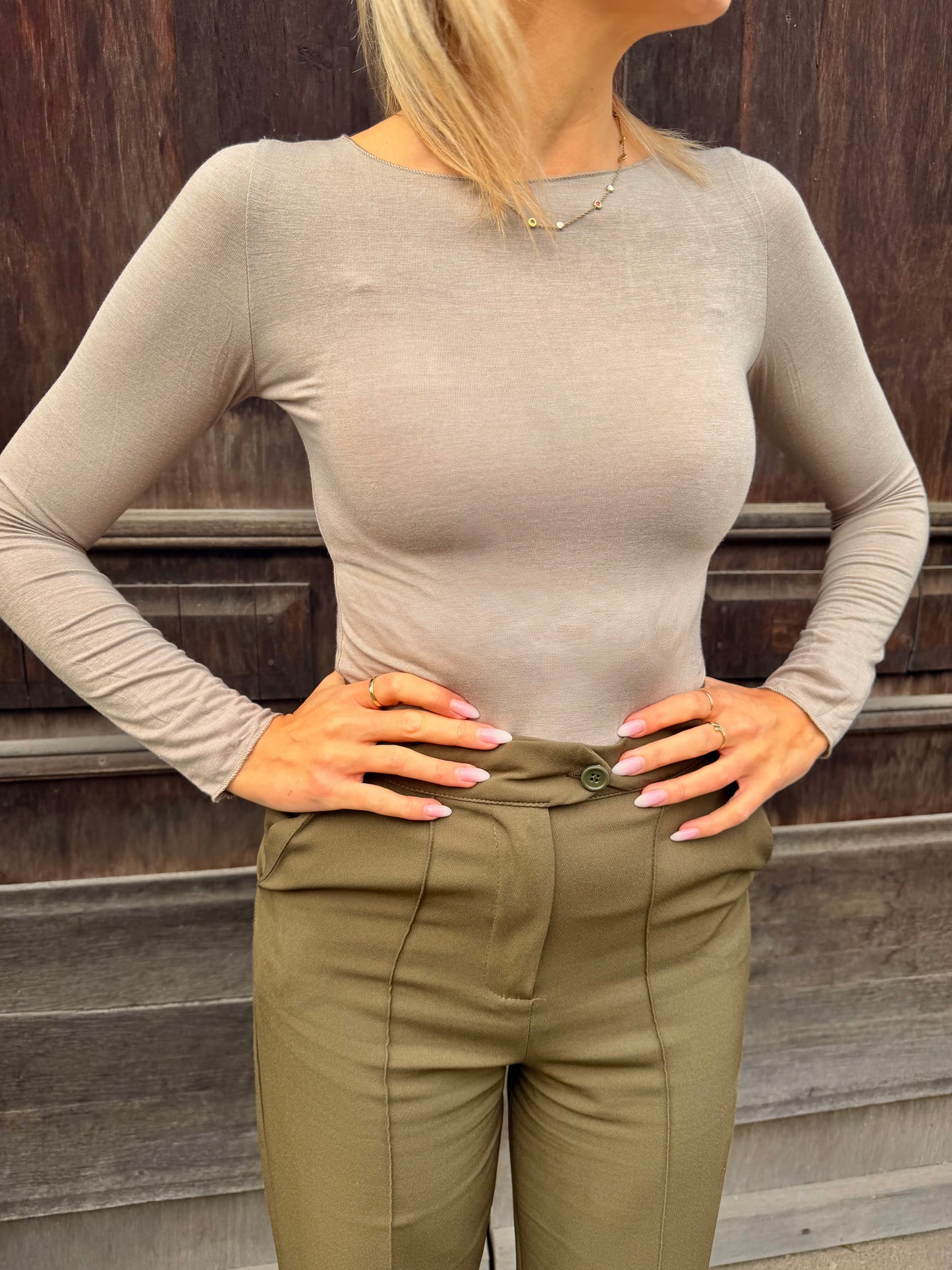 Supersoft Stretch Basictop mit Langarm