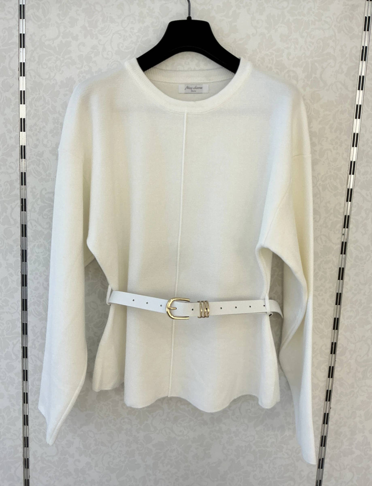 Gürtelpullover Chic [10638]