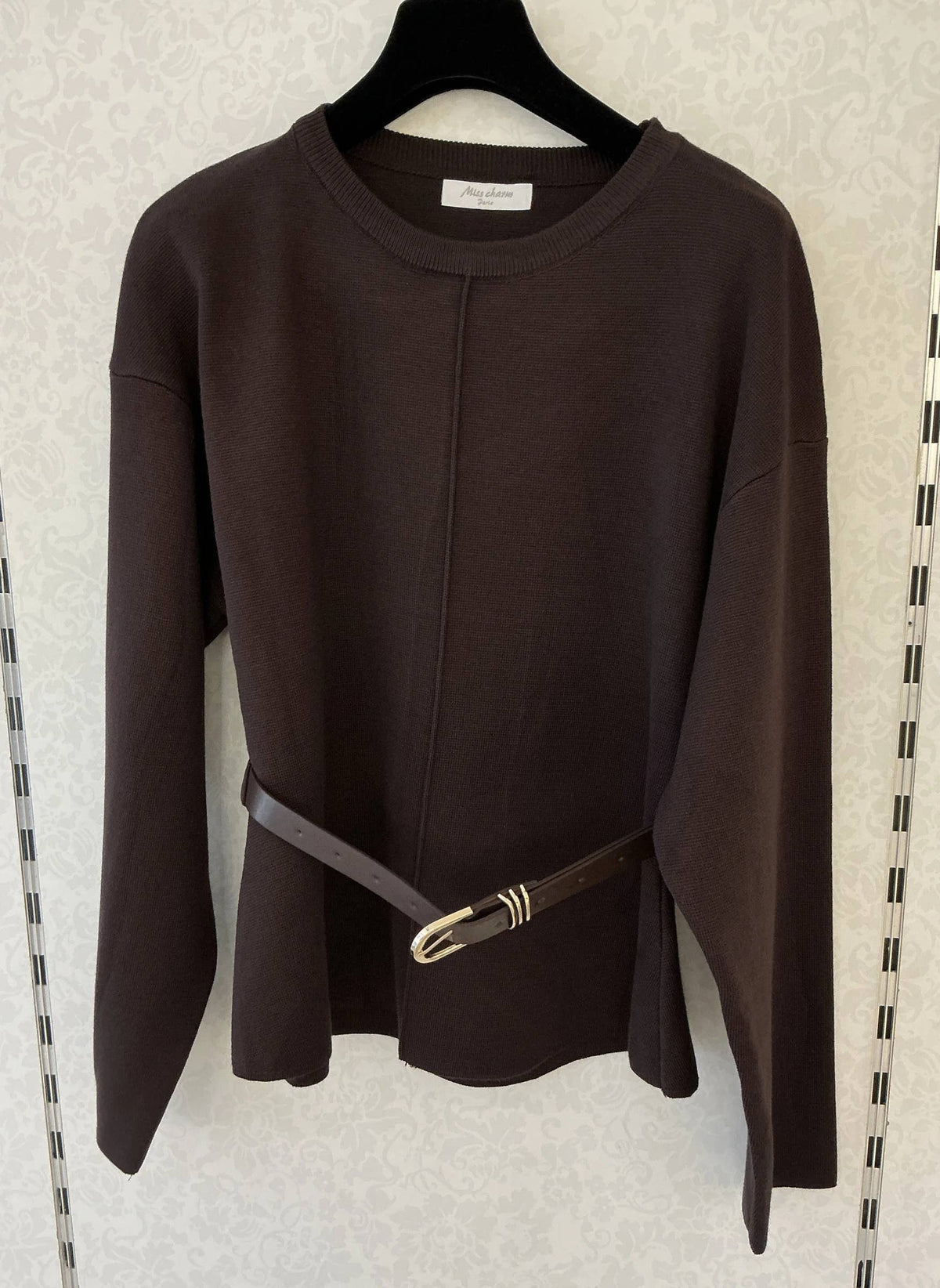 Gürtelpullover Chic [10638]