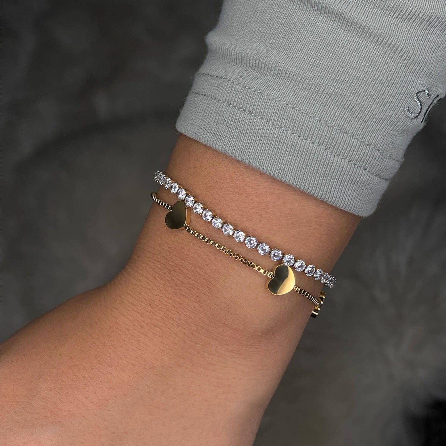 Lovely Tennis Armband | 18K vergoldet