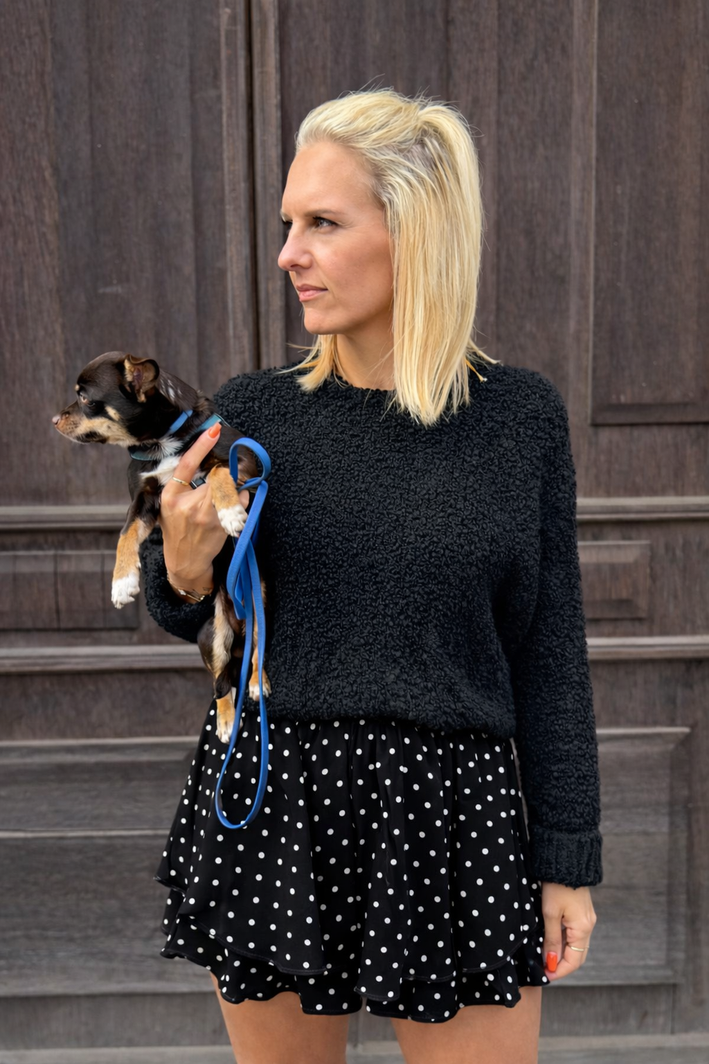 Chiffon Skort – Dotted Creamy