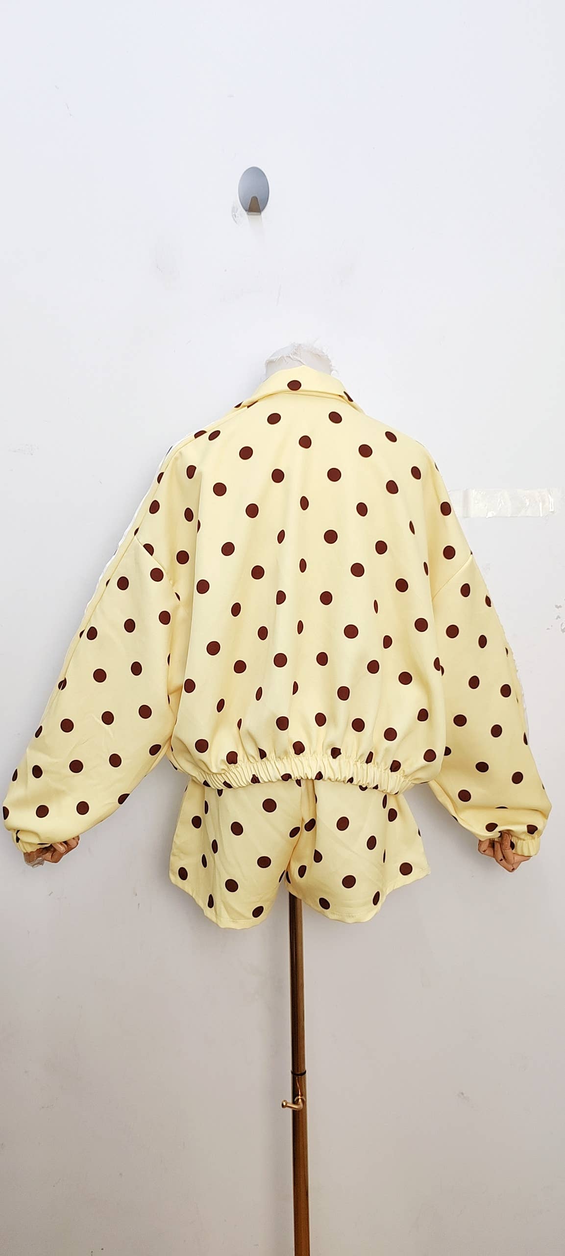 Damen-Set mit Polka Dots sportlich-chic, gepunktet, mehrfarbig