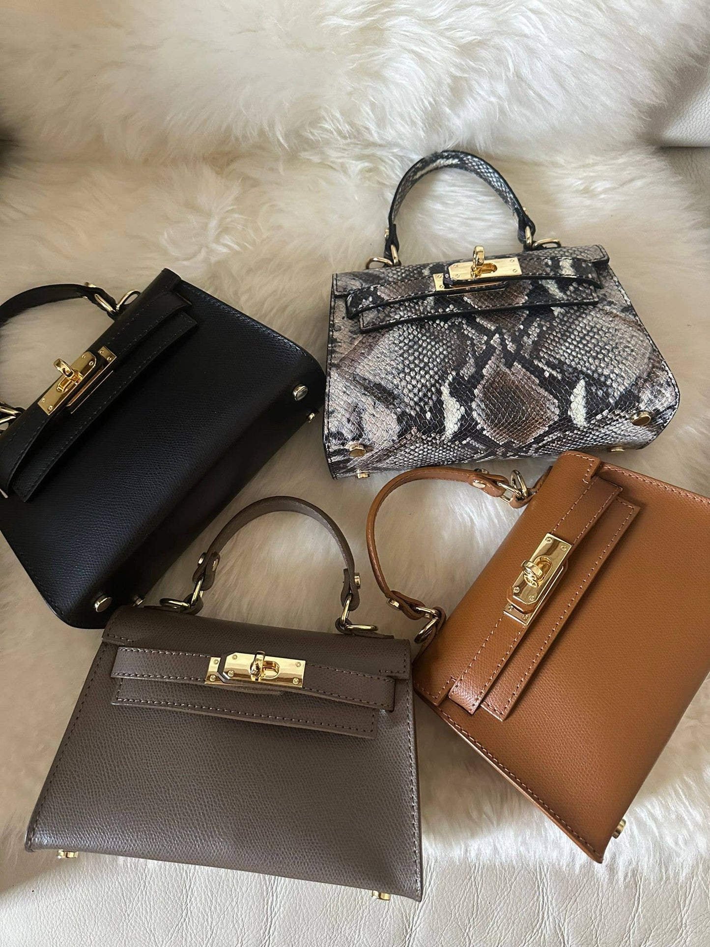 MINI K - Handtasche aus echtem Leder
