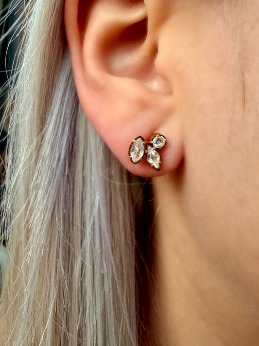 Happy Ohrstecker | 18K vergoldet