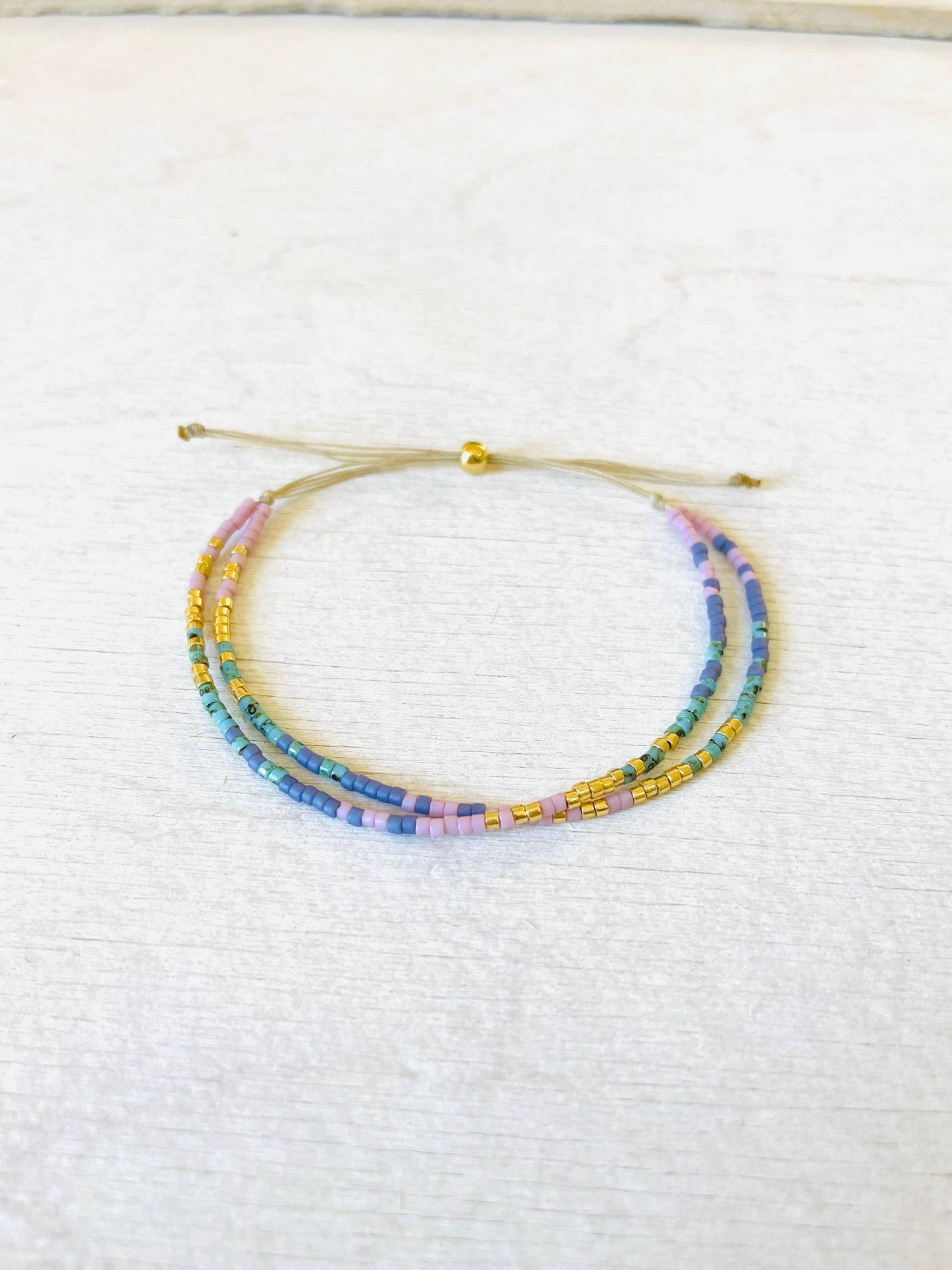 Armband-Set Miyuki-Perlen verstellbar D114