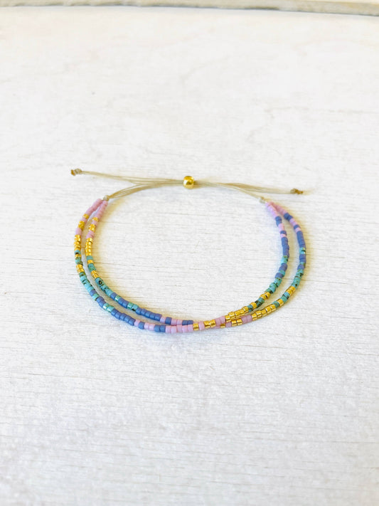 Armband-Set Miyuki-Perlen verstellbar D114
