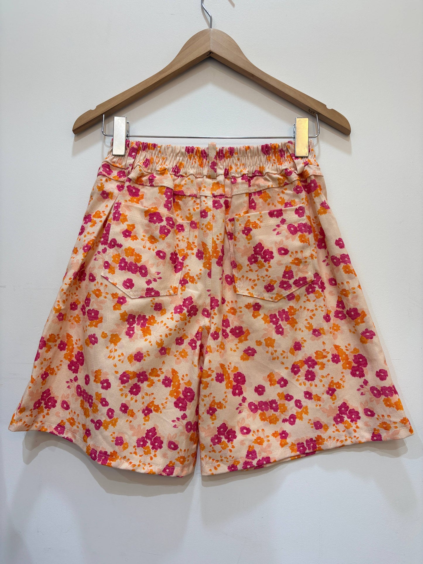 High-Waist-Baumwollshorts mit Blumenprint PPN2653