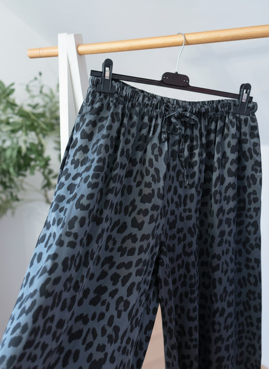 Satin Leo Pants – Luxe Comfort Edition