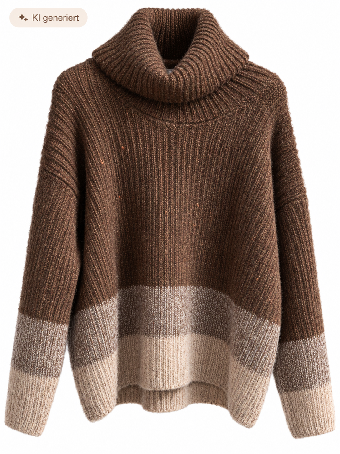 Kuscheliger Oversize Rollkragenpullover mit dezentem Glitzer – 2 Farben