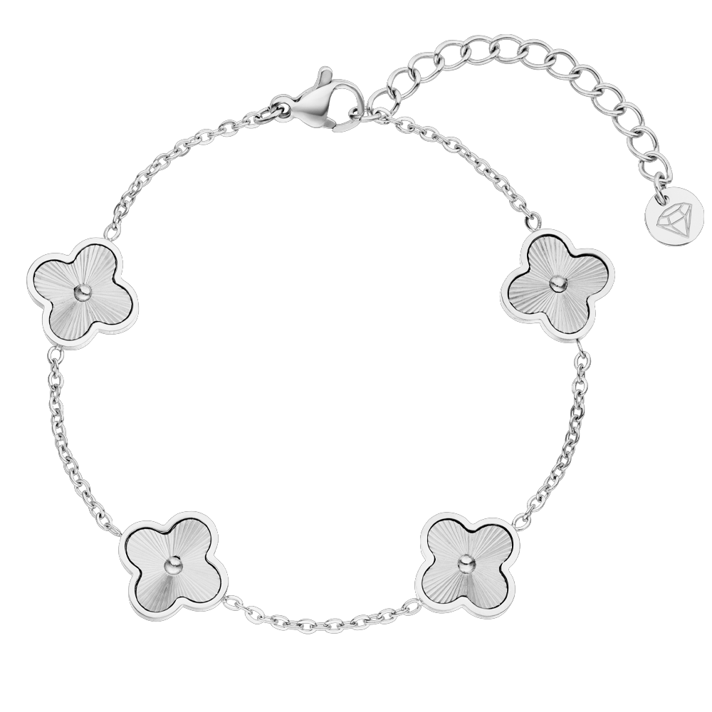 Shine Clover Armband | 18K vergoldet