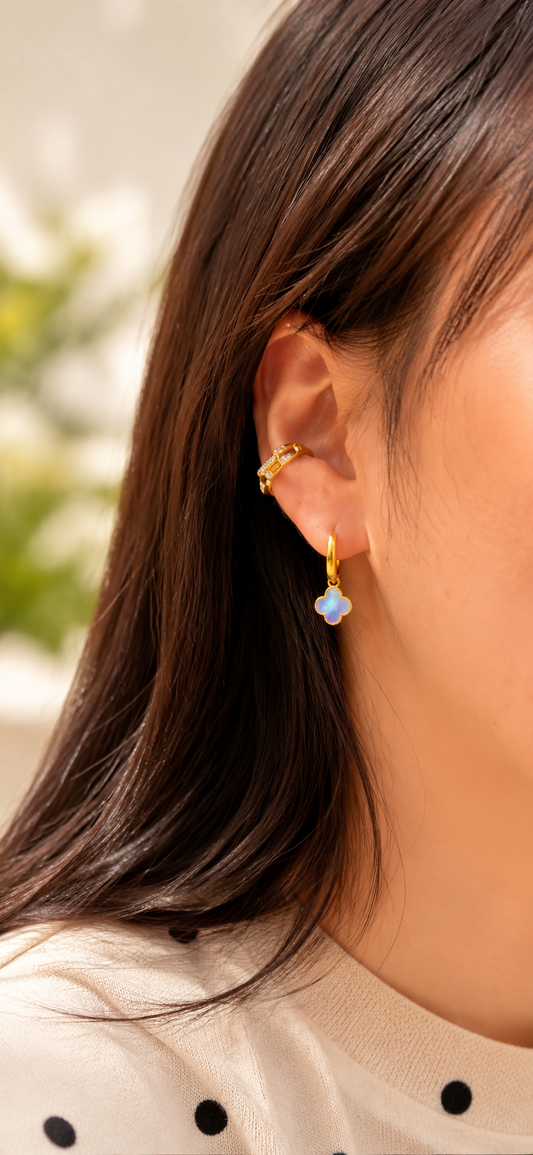 Sky Clover Ohrringe | 18K vergoldet