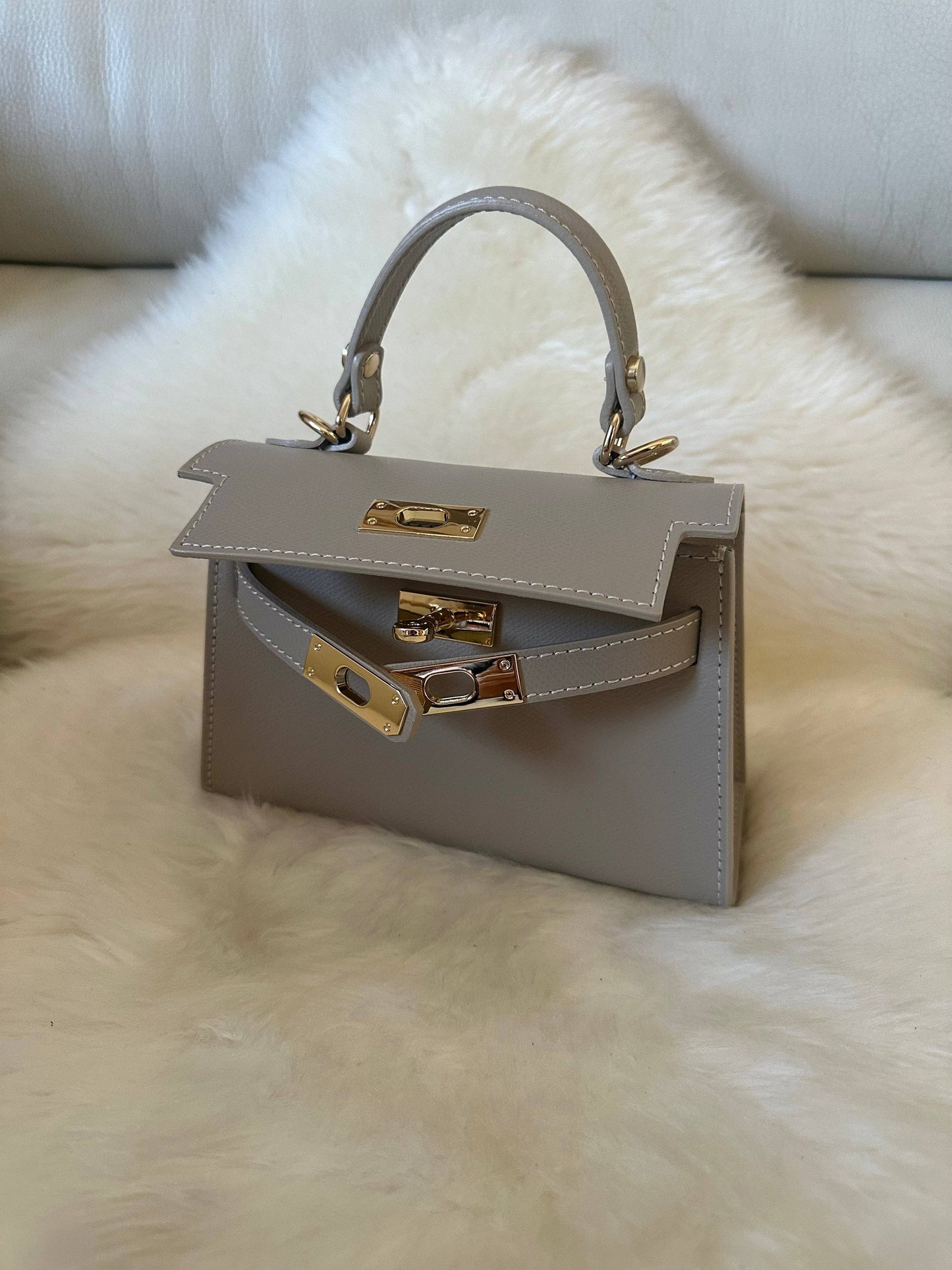 MINI K - Handtasche aus echtem Leder