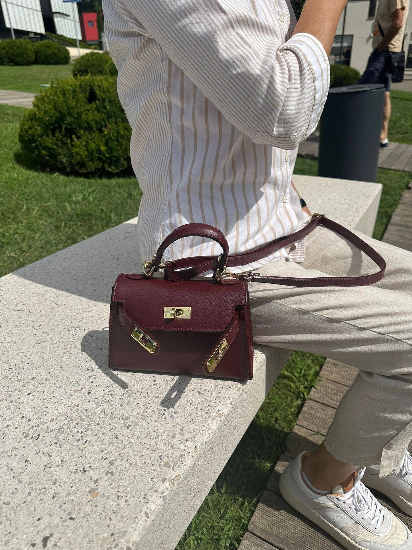 MINI K - Handtasche aus echtem Leder