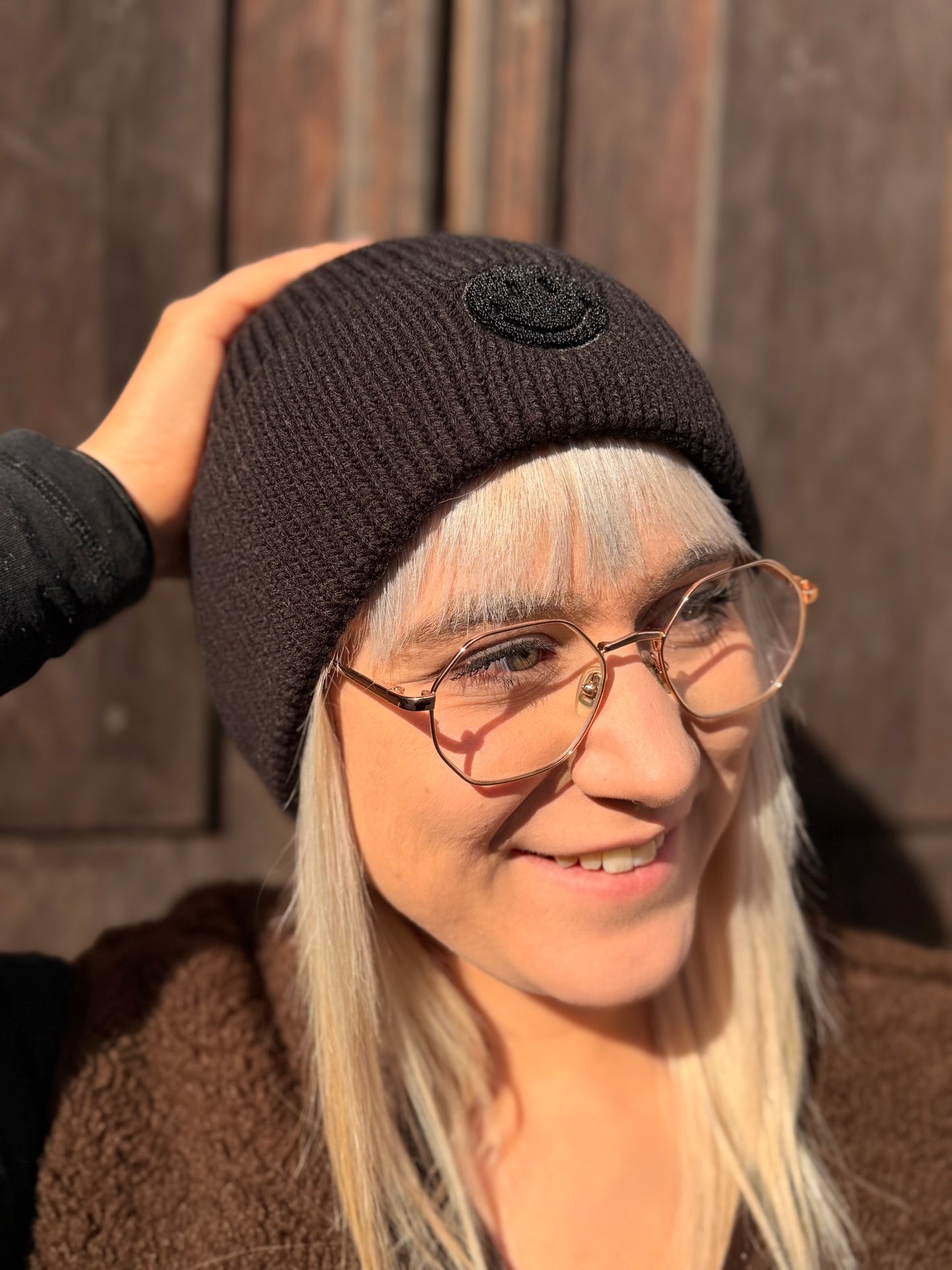 Smiley Knit Beanie