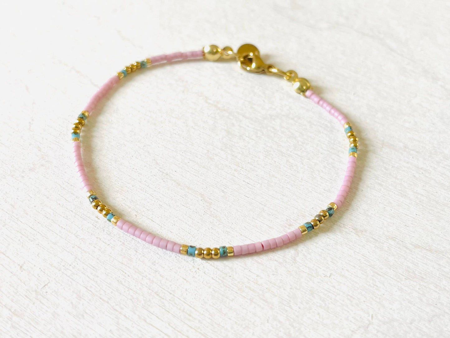 Edelstahlarmbänder Damen, Perlenarmbänder N027
