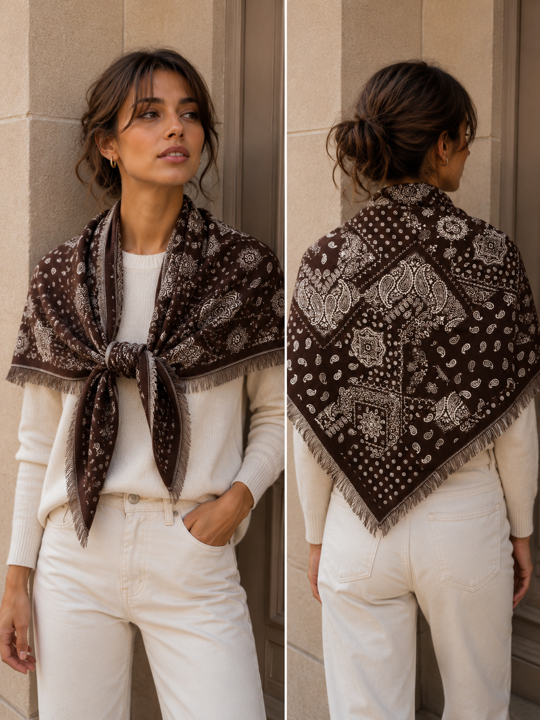 D2026-200 Dickes Dreieck 2-in-1 - Paisley