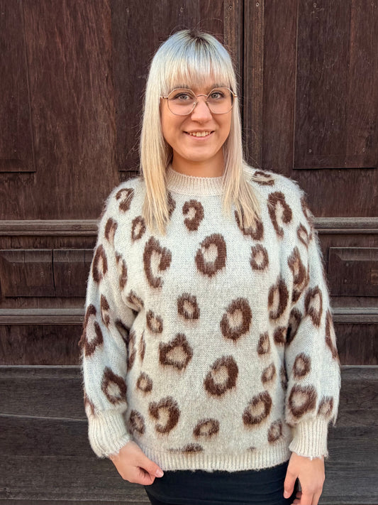 Leopard Love Strickpullover – Trend Edition