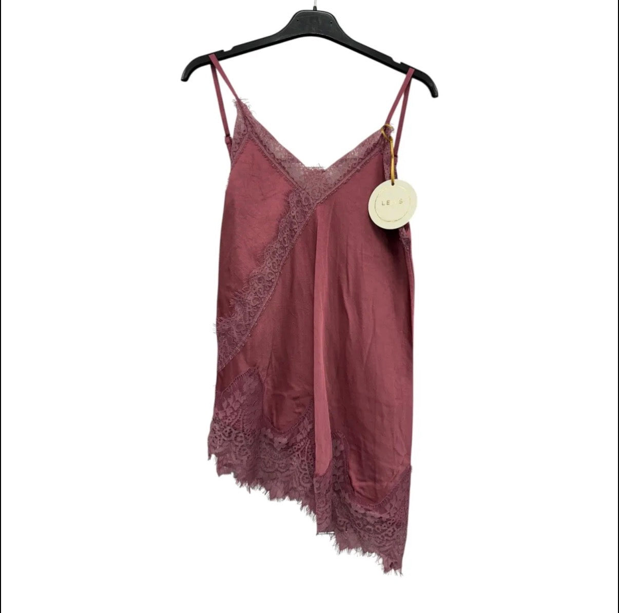 Spitzentop „Silky Lace“ – Trägertop aus Viskose-Seiden-Mix mit feiner Spitze