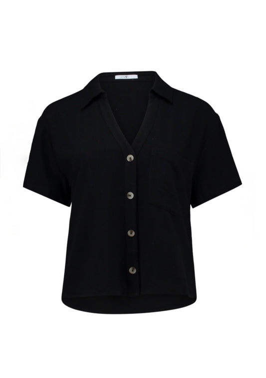 Leichte Bluse - schwarz