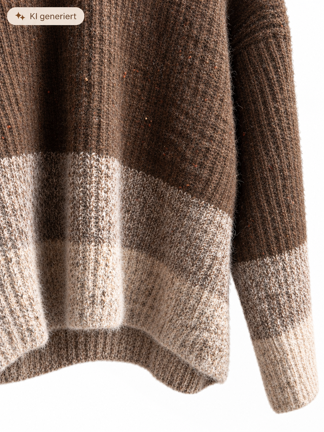 Kuscheliger Oversize Rollkragenpullover mit dezentem Glitzer – 2 Farben