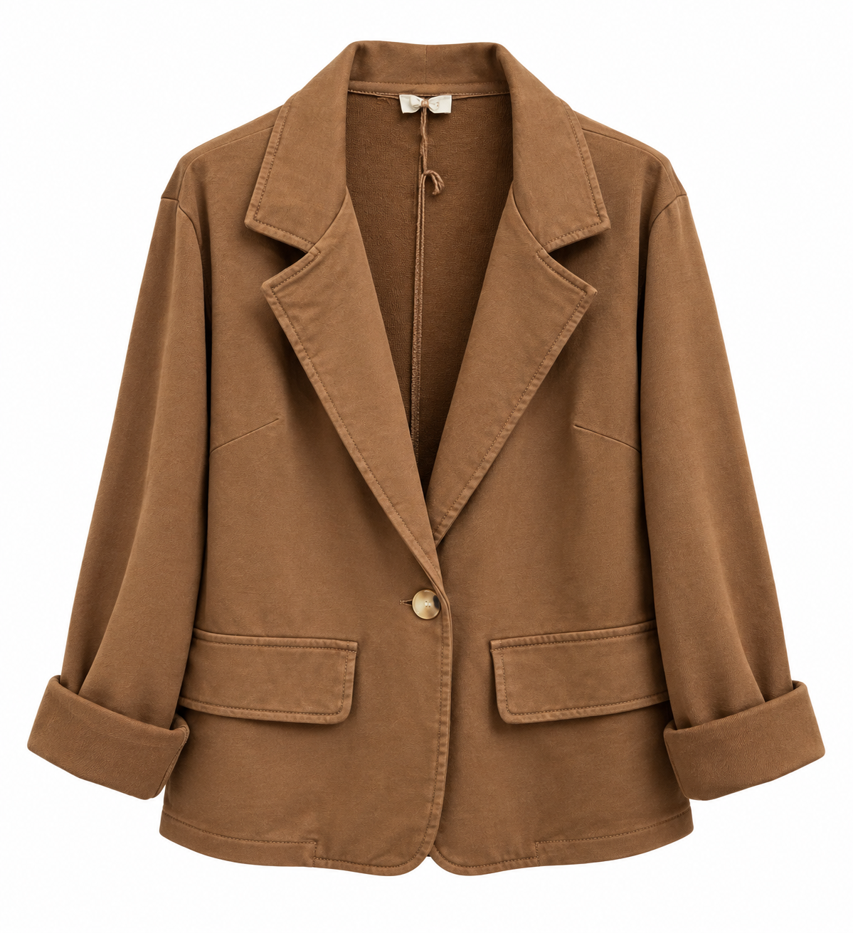 Cotton Blazer – Braun
