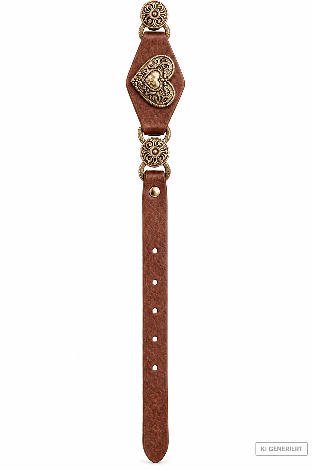 Taillen-Hüft-Herzgürtel mit goldfarbenen Ornamenten – Boho Chic