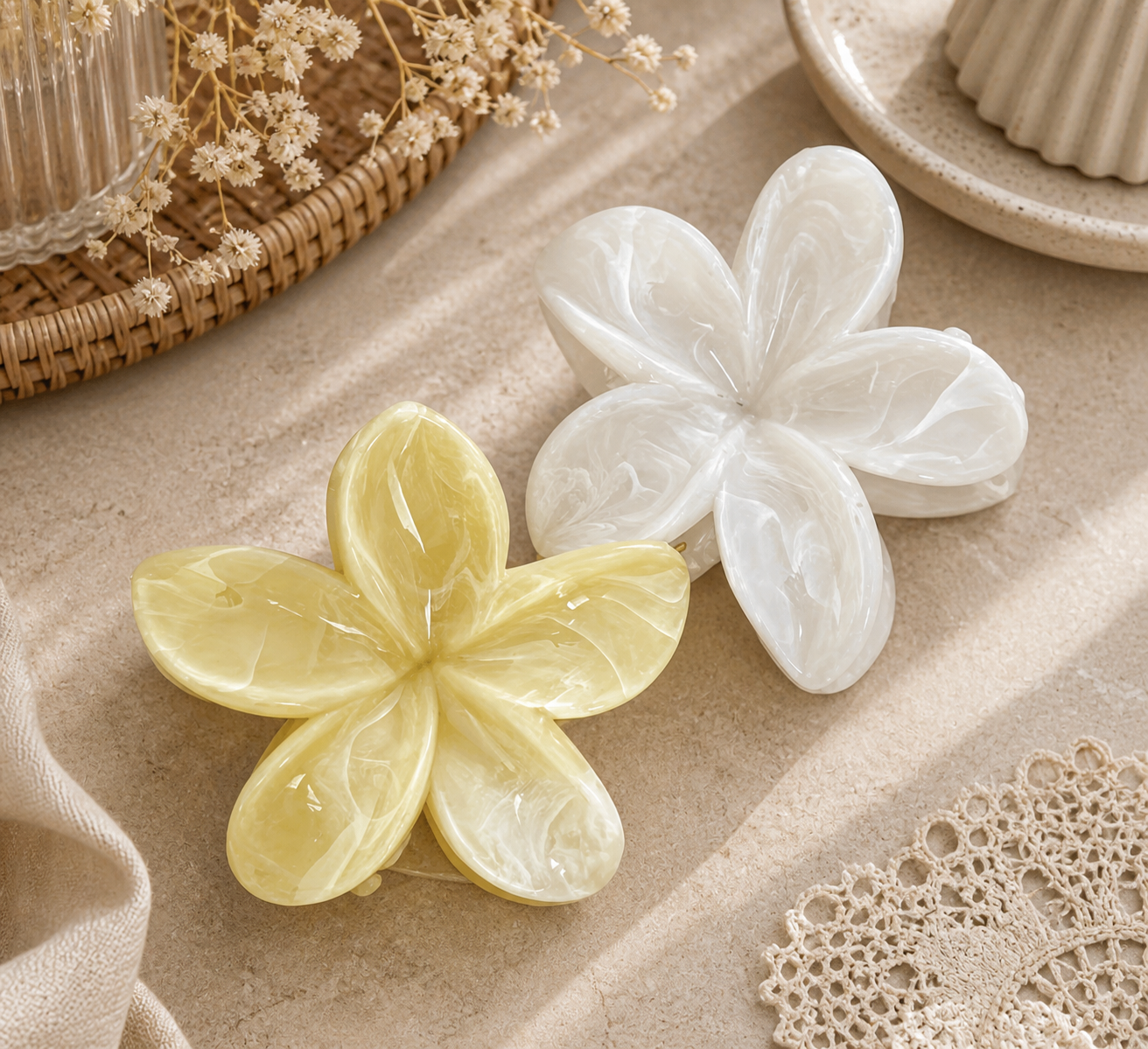 Blumen Haarspange