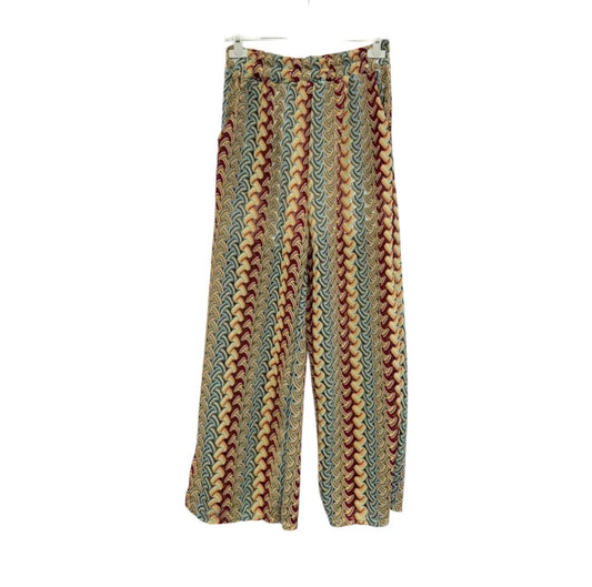 Boho Pattern Wide Leg Pants – Fließende Sommerhose mit Muster