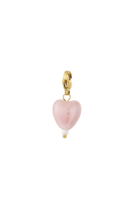 Pastell Herz Schmuck - rosa