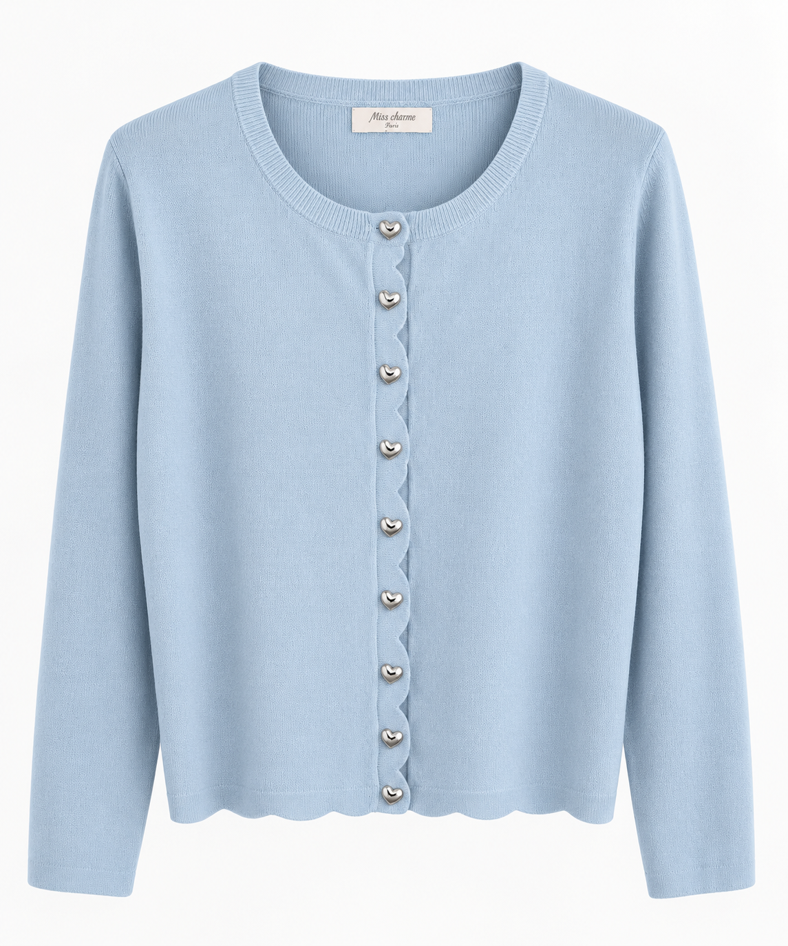 Amour Cardigan – Strickjacke mit Herzknöpfen