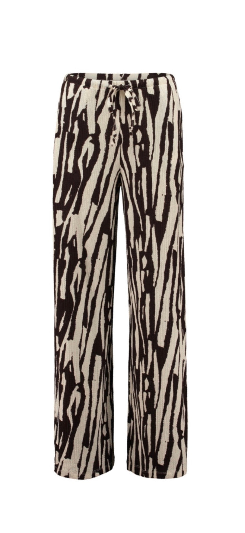Luftige Palazzo Hose mit Animal Muster