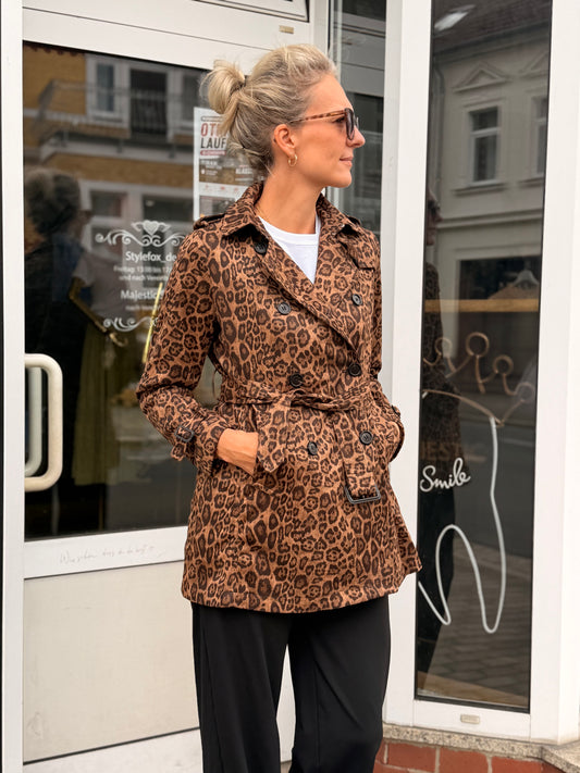 Leo Trenchcoat Damen – Eleganter Mantel mit Gürtel ￼