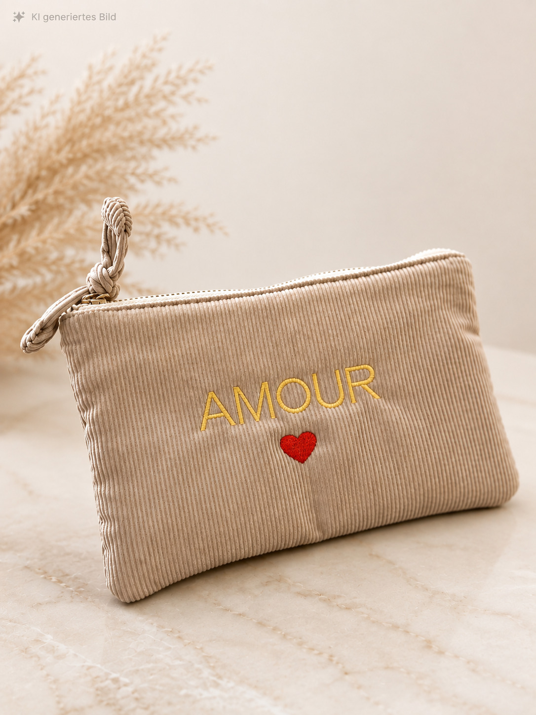 AMOUR Täschchen aus Baumwoll-Cord ❤️