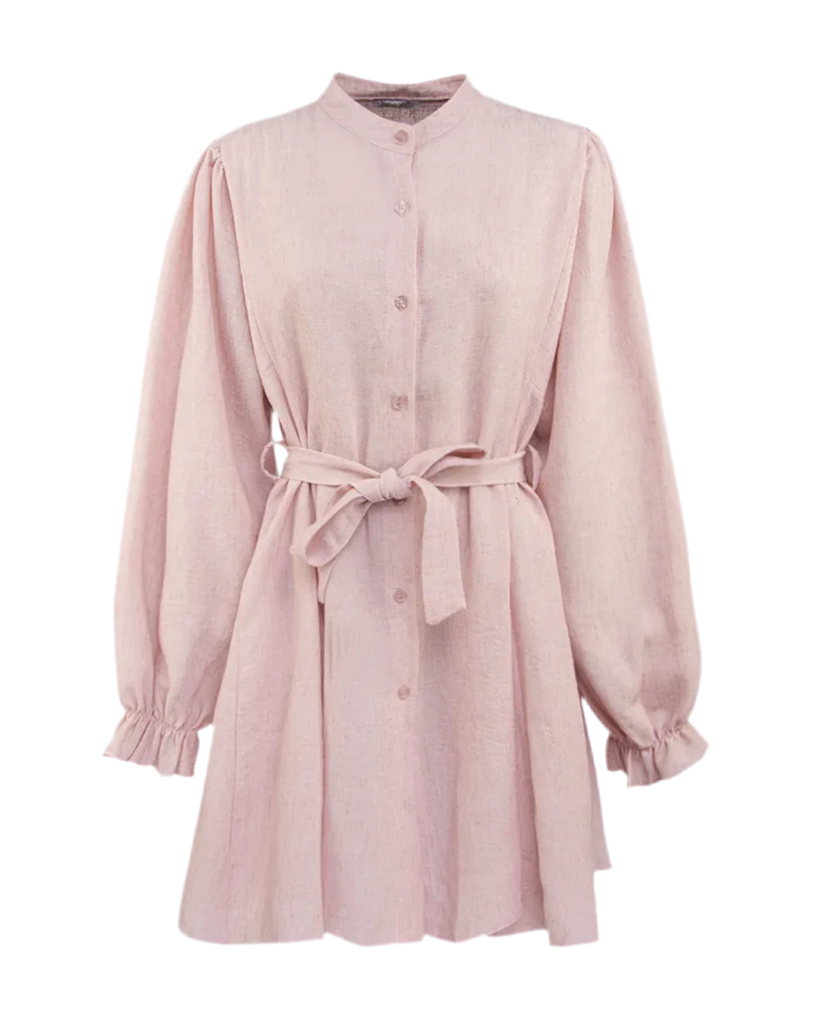 Luftiges Hemdblusenkleid – Eleganz trifft Komfort - rosa