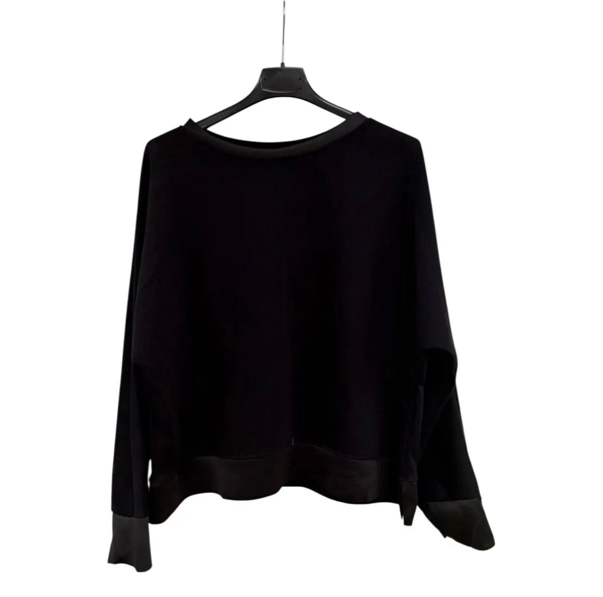 Soft Stretch Pullover – leichter Basic Sweater mit modernem Schnitt in Schwarz & Taupe