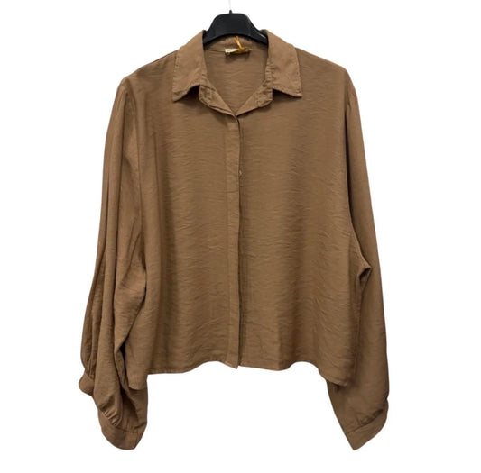 Oversize Bluse mit Fledermausärmeln - versch. Farben