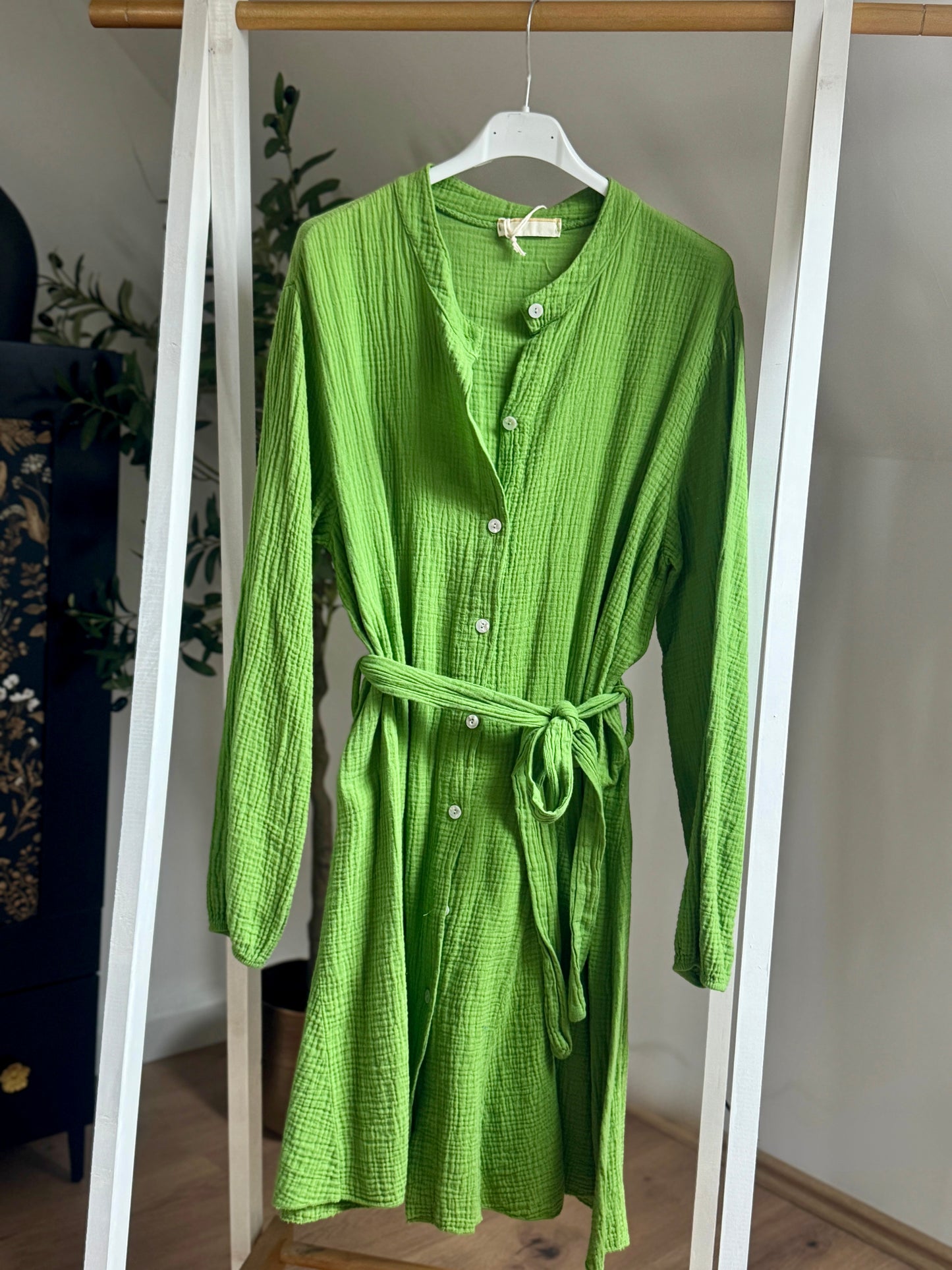 Kleid aus Musselin – Grün