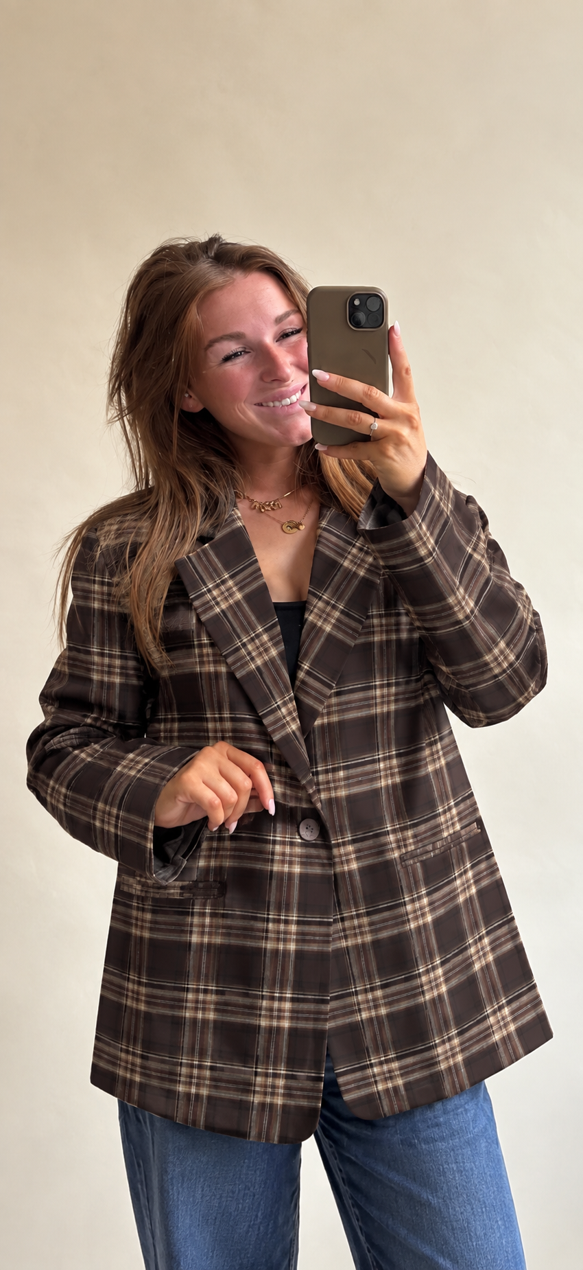 Oversize Blazer kariert | WAUW Mode
