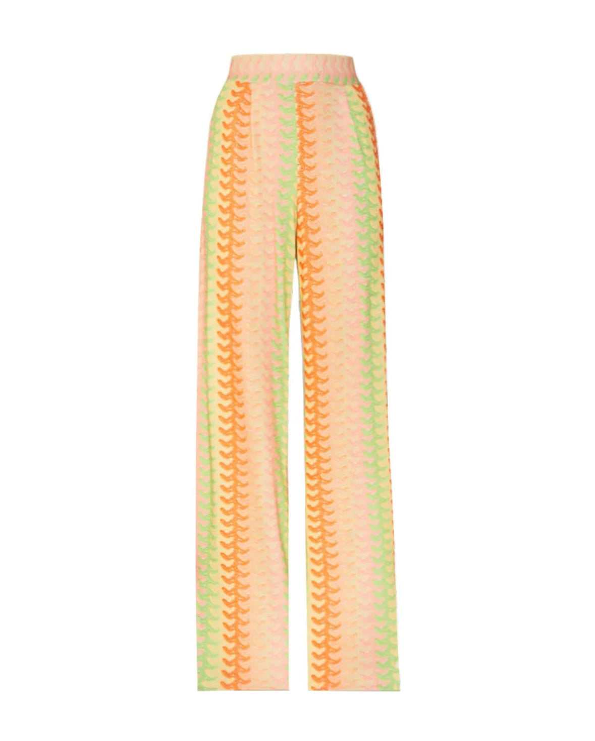 Retro‑Chevron Hose ‘Boho Breeze‘ - Coral
