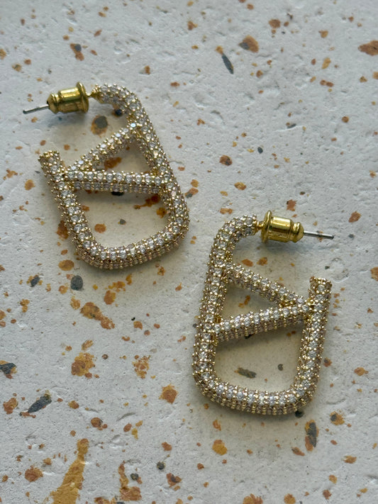 Angesagt Ohrringe mit Glitzer