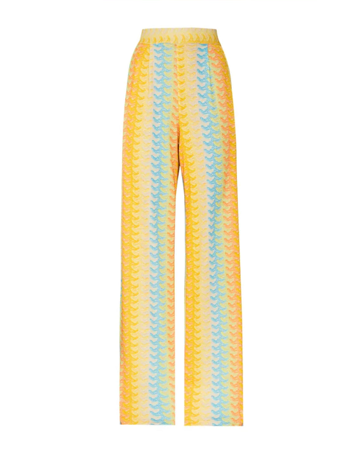 Retro‑Chevron Hose ‘Boho Breeze‘ - Gelb