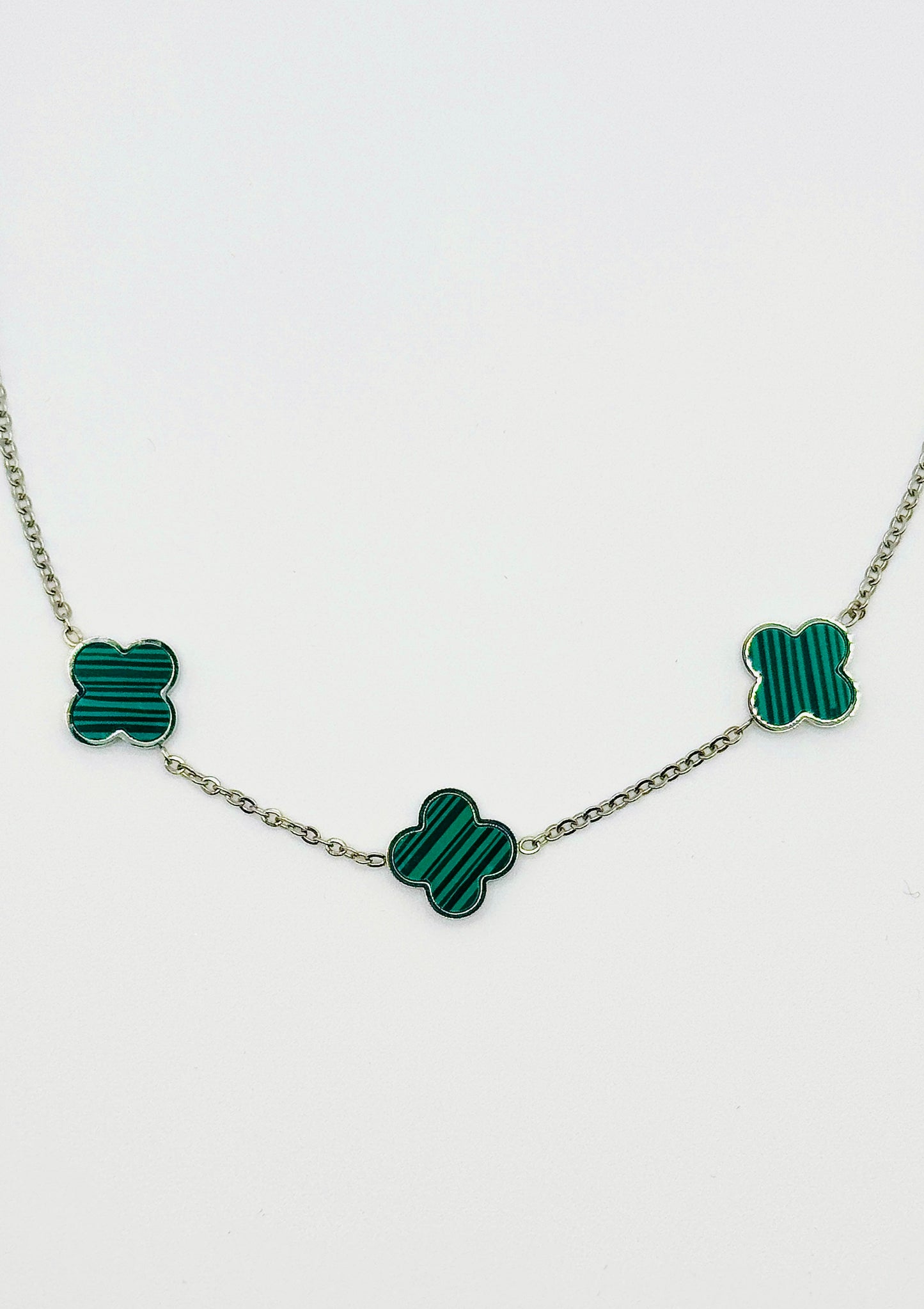Clover Green Kette | 18K vergoldet