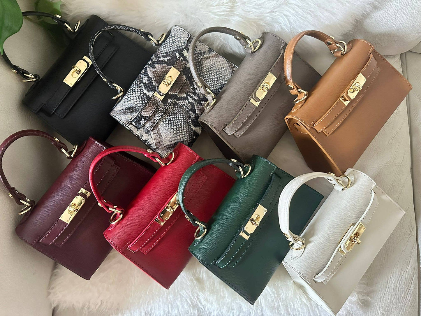 MINI K - Handtasche aus echtem Leder