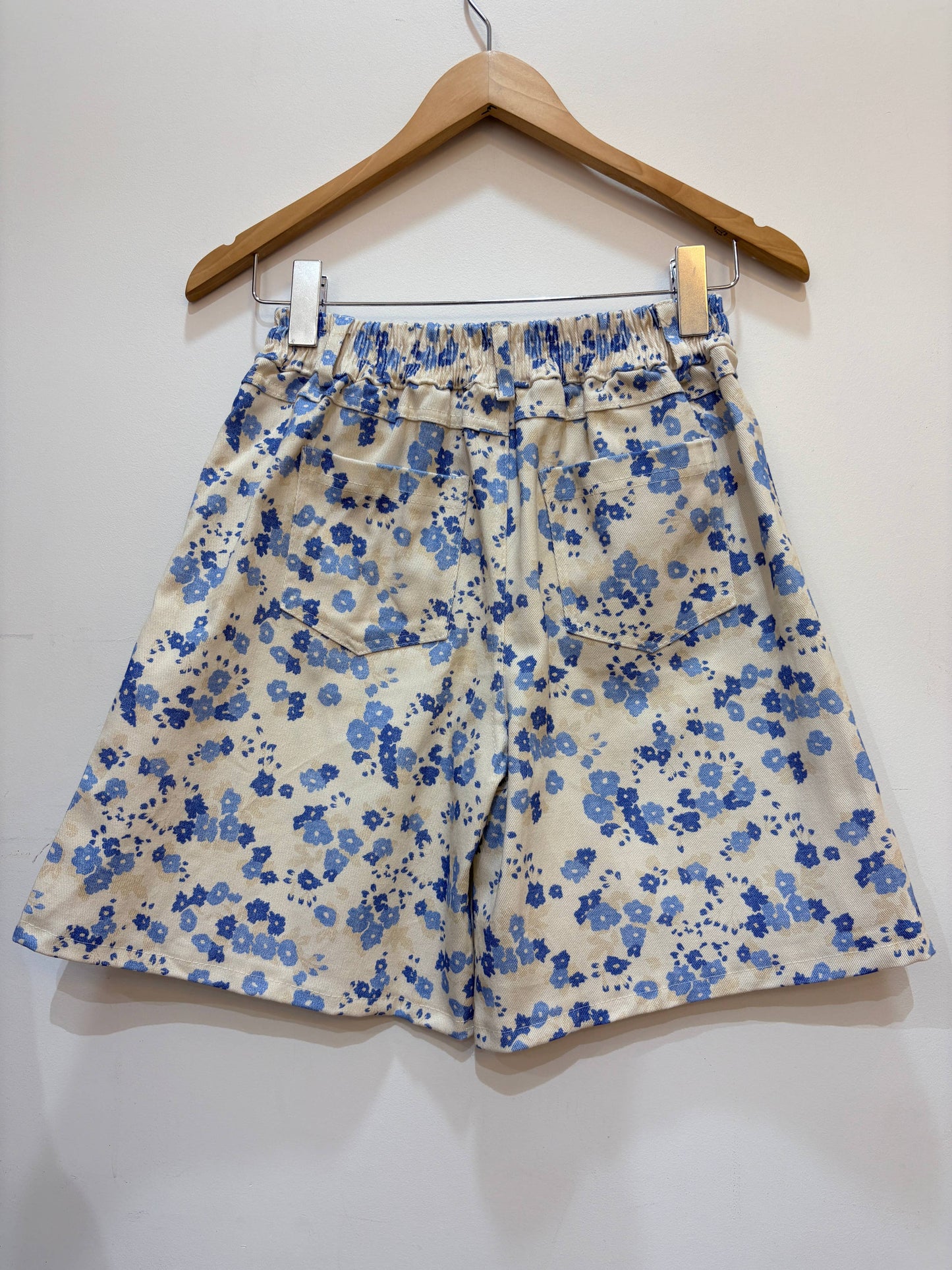 High-Waist-Baumwollshorts mit Blumenprint PPN2653