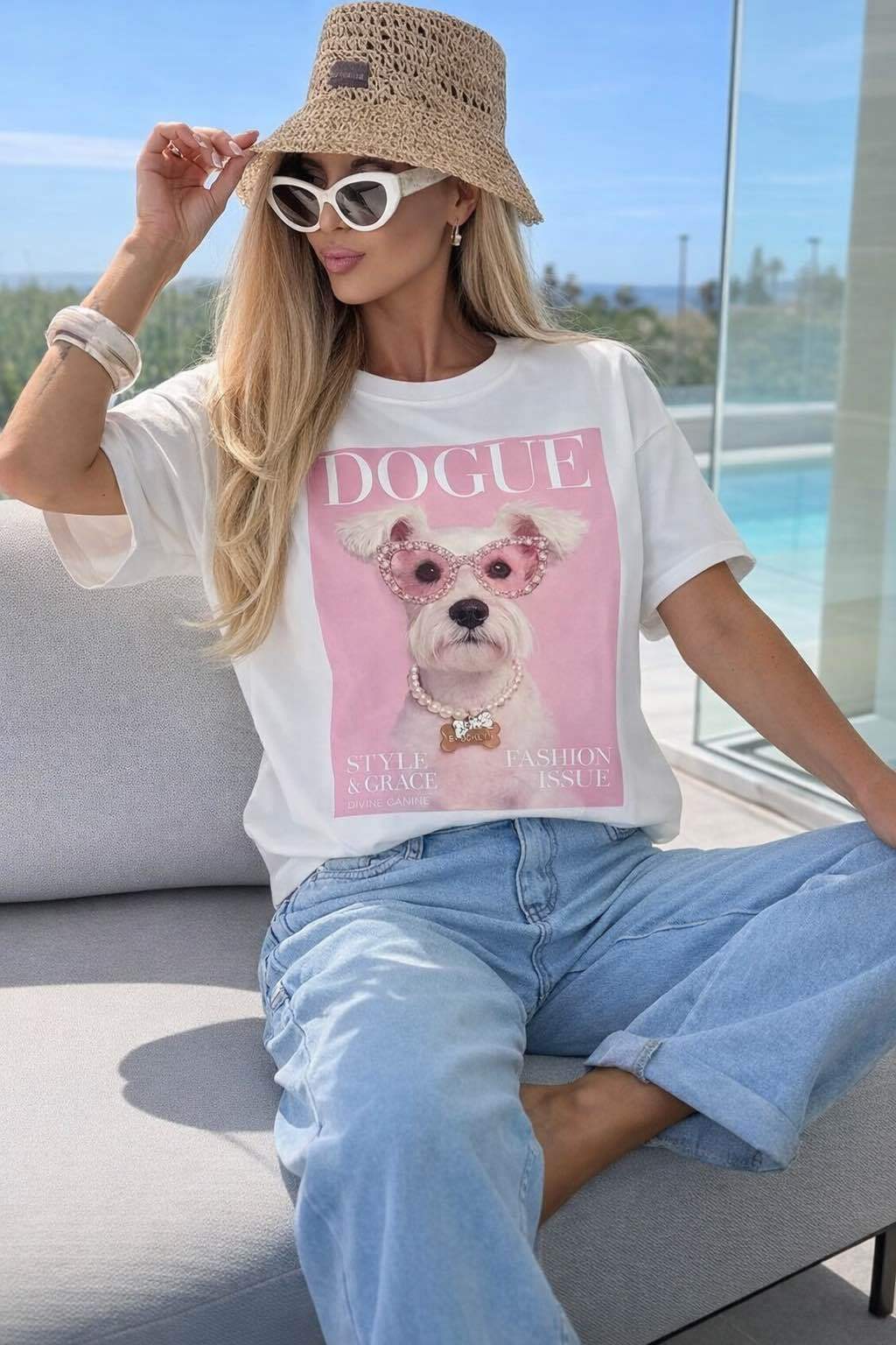 T-Shirt Baumwolle Bedruckt Trendig Premium-Qualität JG122