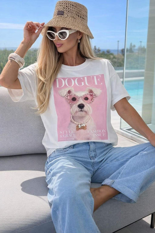 T-Shirt Baumwolle Bedruckt Trendig Premium-Qualität JG122
