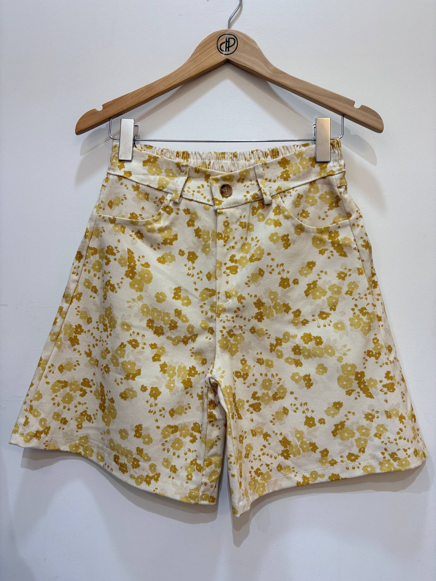 High-Waist-Baumwollshorts mit Blumenprint PPN2653