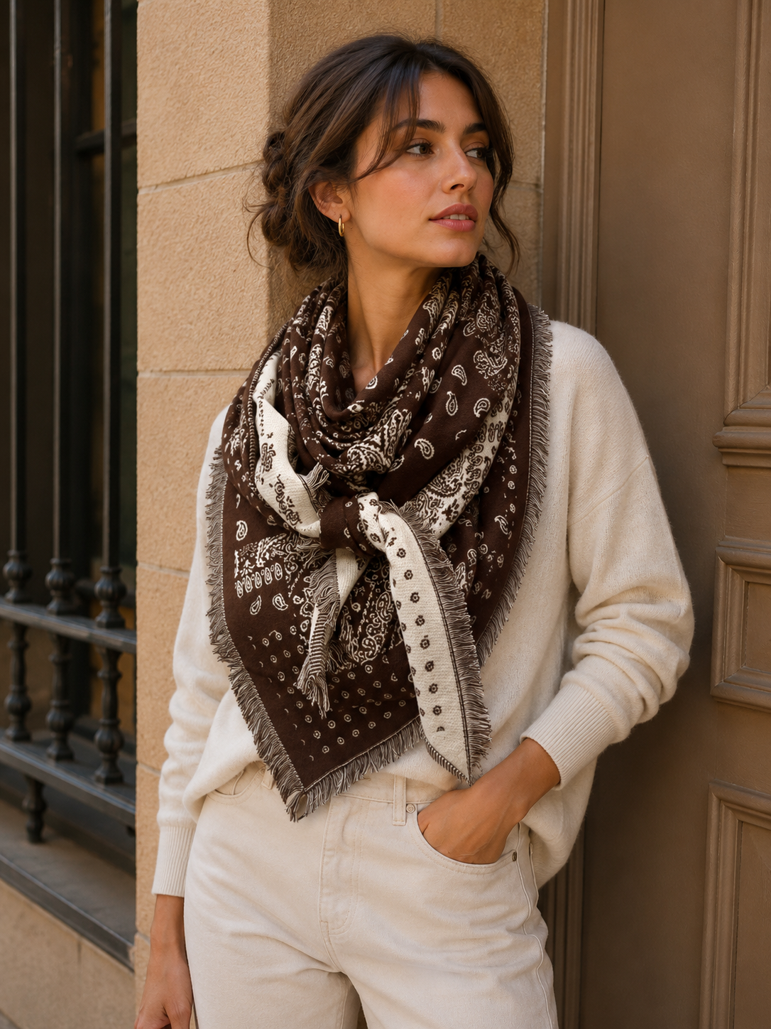 D2026-200 Dickes Dreieck 2-in-1 - Paisley