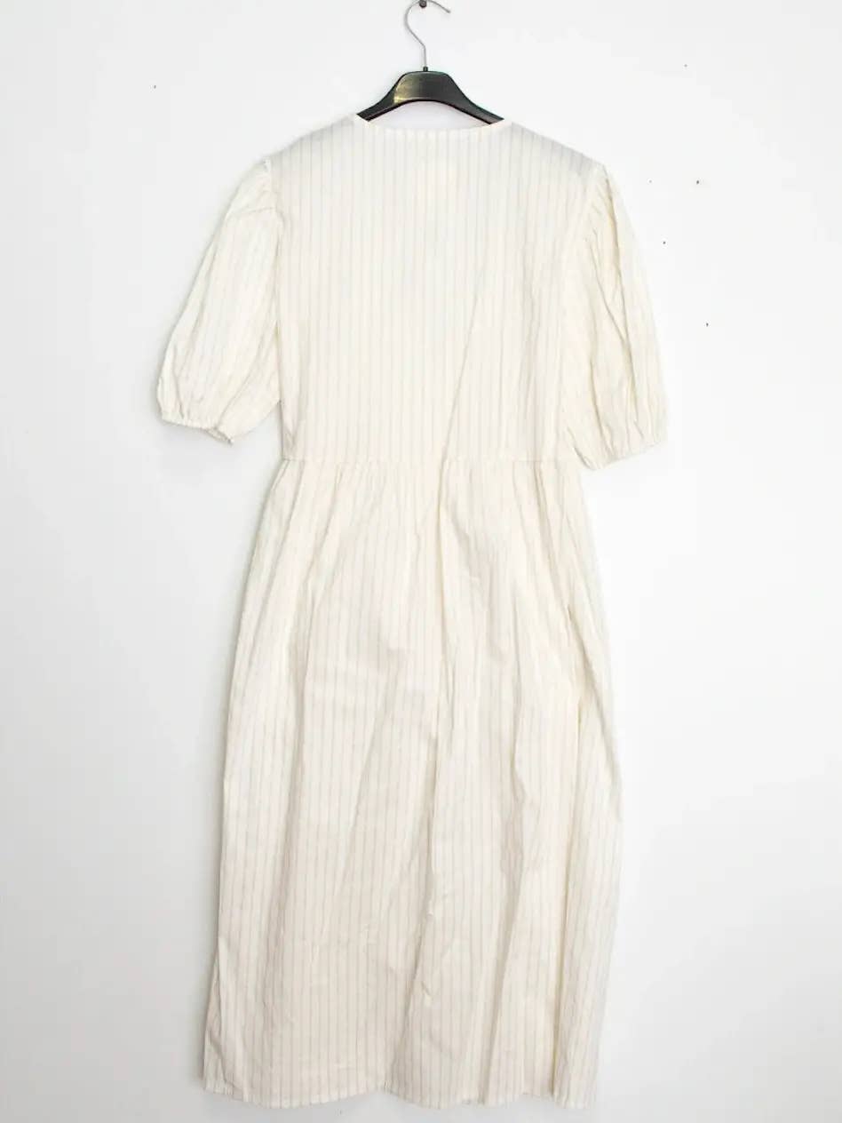 Gestreiftes Wickelkleid aus Baumwolle PR2628-1