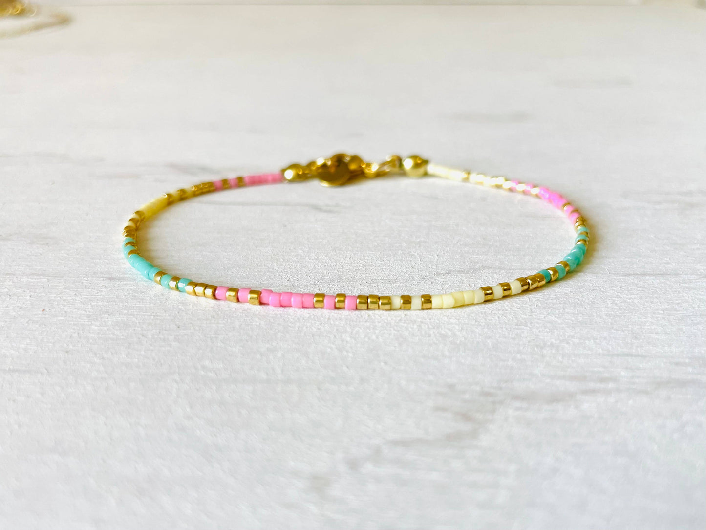 Edelstahl-Armbänder für Damen, Perlenarmbänder N015